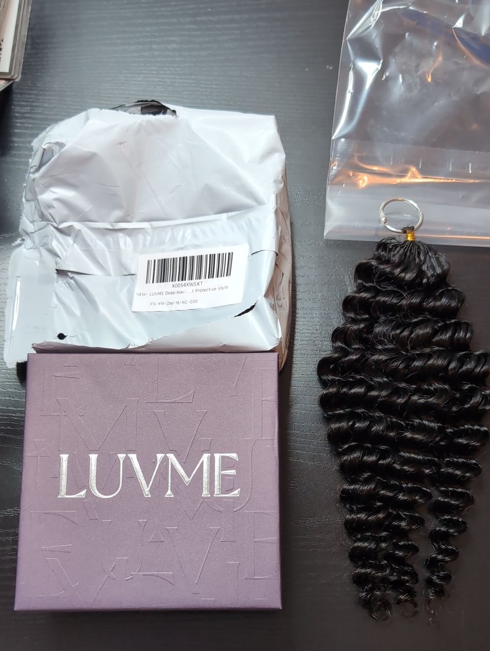 16 Inch 50 G Deep Wave Miracle Knots Feather Crochet Human Hair Natural Black